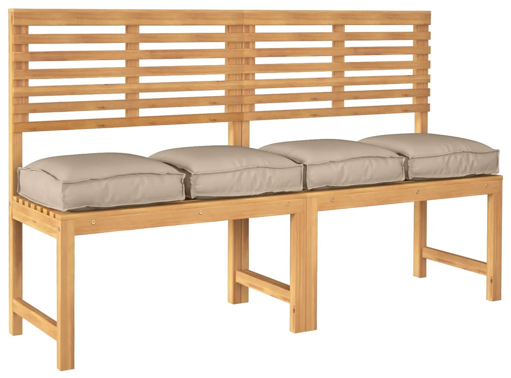 vidaXL Μαξιλάρι παλέτας για κάθισμα 4 pcs Taupe 40 x 40 x 8 εκ.
