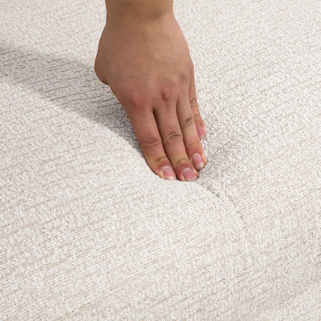 HOMCOM Καναπές δύο θέσεων, άνετος, 134x71x82 cm, Μπεζ