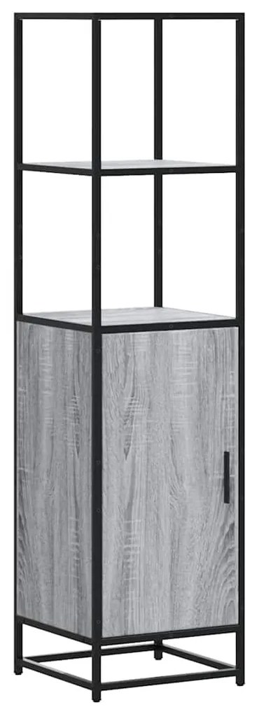 Highboard Grey Sonoma Κατασκευασμένο ξύλο και μέταλλο - Γκρι sonoma