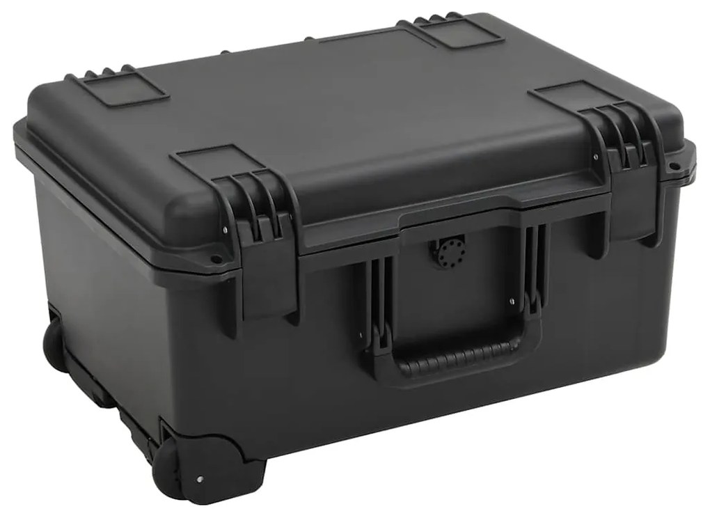 vidaXL Θήκη Πτήσης Φορητή Μαύρη 54x41,5x29 εκ. από Πολυπροπυλένιο