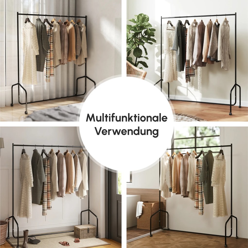HOMCOM Κρεμάστρα Ρούχων Κρεμάστρα Ρούχων Στάντ Ρούχων (150 x 60 x 170 cm)