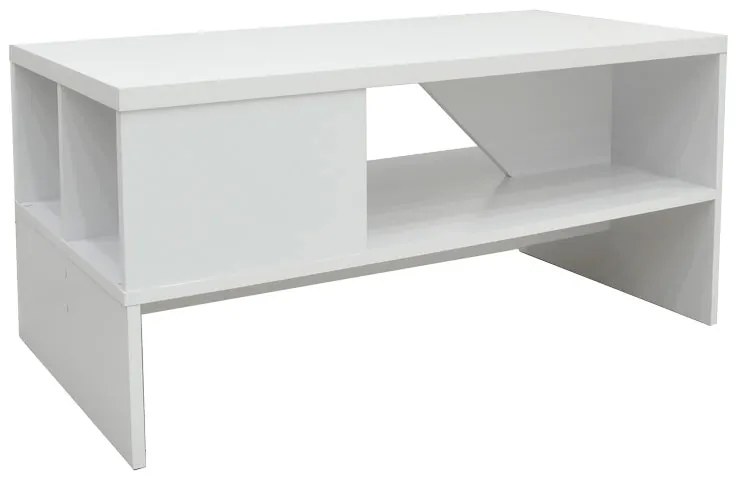 Τραπέζι σαλονιού Naya pakoworld σε λευκή απόχρωση 93x46x43εκ
