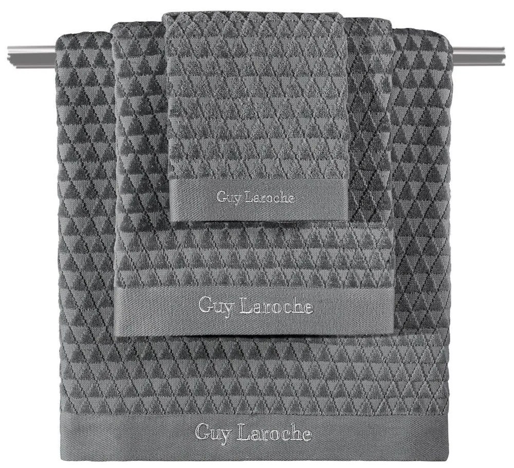 Πετσέτες Tokyo (Σετ 3τμχ) Anthracite Guy Laroche Σετ Πετσέτες 70x140cm 100% Cotton