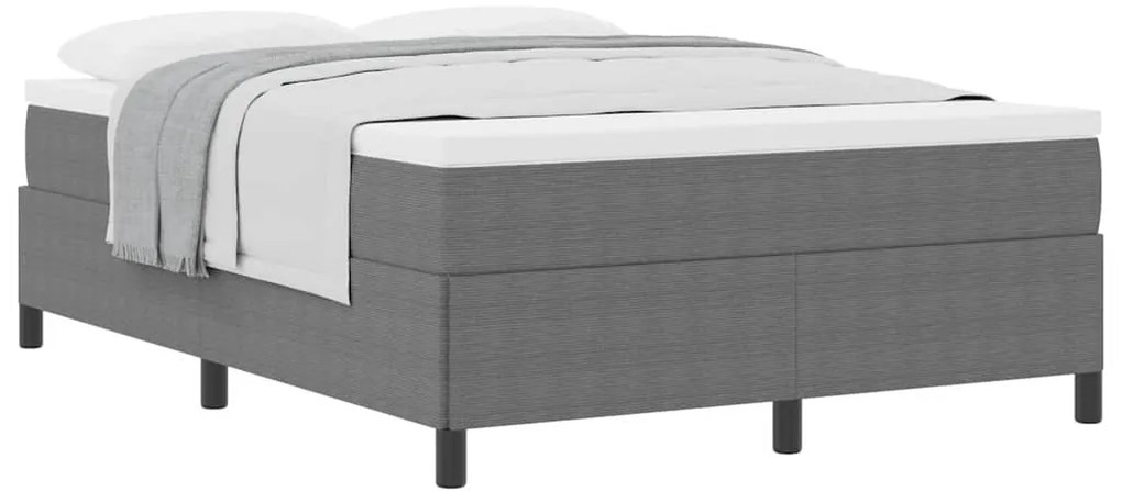 vidaXL Σκελετός Κρεβατιού Ανοιχτό γκρι 140 x 200 cm Βελούδο