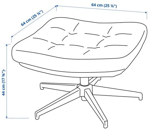 HAVBERG πολυθρόνα και υποπόδιο 694.853.25