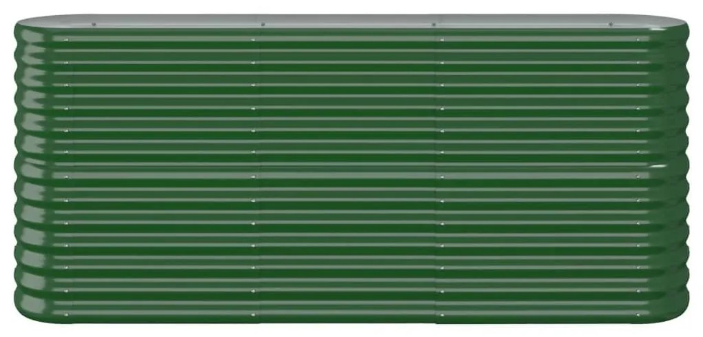 Ζαρντινιέρα Πράσινη 152x40x68 εκ Ατσάλι με Ηλεκτρ. Βαφή Πούδρας - Πράσινο