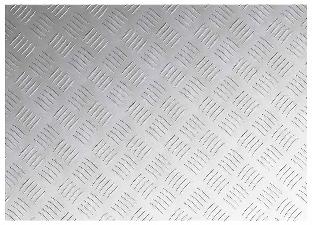 vidaXL Επιφάνειες Καρό 4 pcs Ασημί 70 x 50 cm Αλουμίνιο