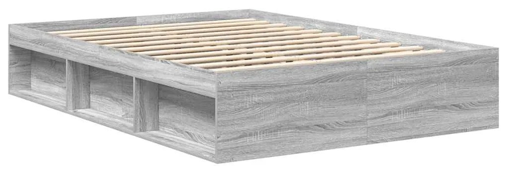 vidaXL Πλαίσιο Κρεβατιού Γκρι Sonoma 160 x 200 εκ.