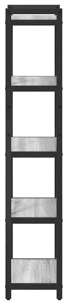 vidaXL Βιβλιοθήκη Γκρι sonoma 40 x 30 x 153 εκ Επεξεργασμένο ξύλο