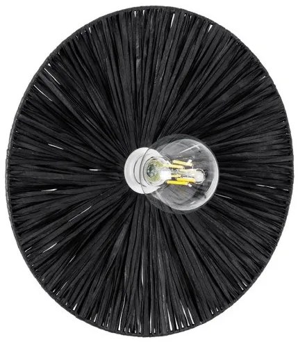 Boho Φωτιστικό Τοίχου - Απλίκα Μονόφωτο 02279 GloboStar-2279-Μαύρο 02279