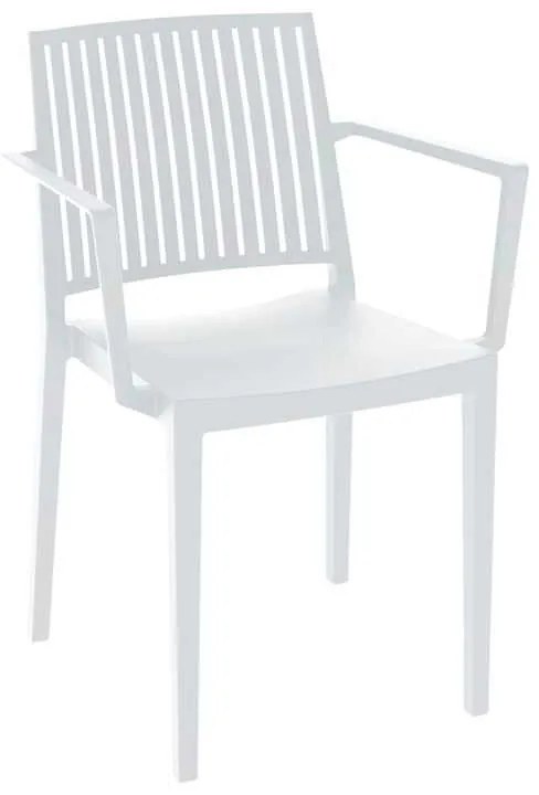 Πολυθρόνα CARMEN PP-UV Άσπρο 58x55x82cm