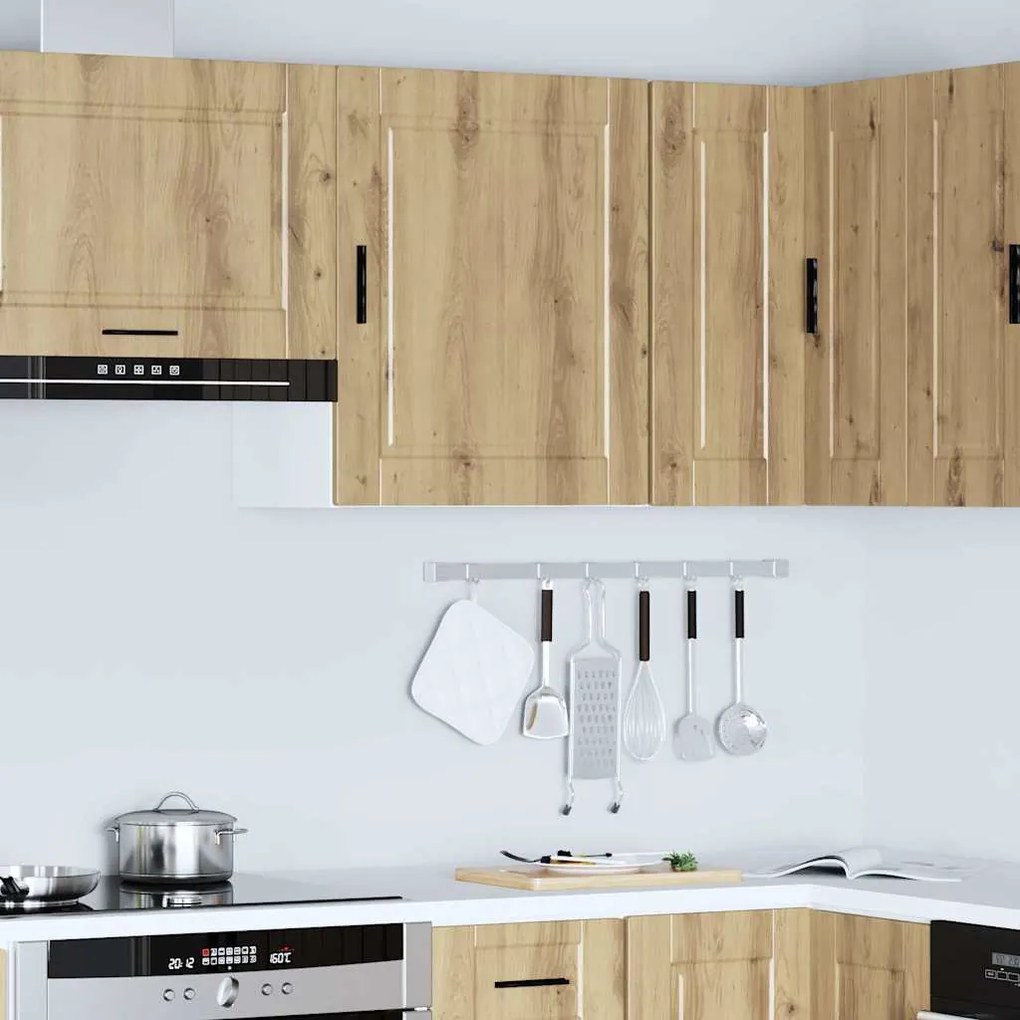ντουλάπι τοίχου κουζίνας "Porto" Artisan Oak Engineered Wood - Καφέ