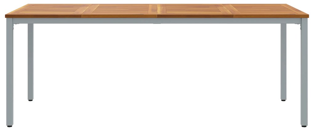 vidaXL Τραπεζάκι Κήπου 200x90x75 εκ. από Μασίφ Ξύλο Ακακίας και Μέταλλο