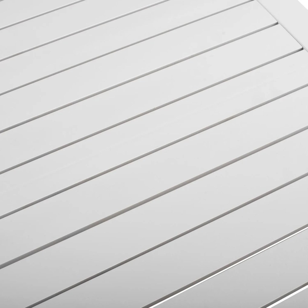 Τραπεζάκι SAHIRA Αλουμινίου Λευκό 80x80x75,5Υ εκ. 80x80x75.5 εκ.