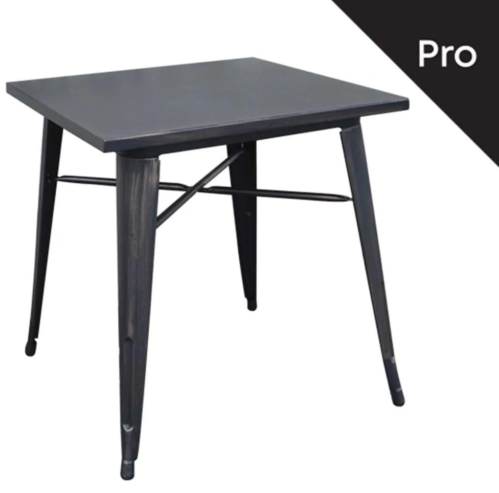 Τραπέζι RELIX  70x70 Μεταλ. Antique Black
