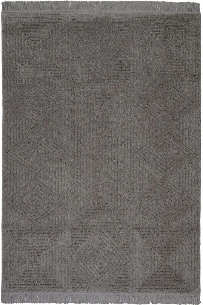 Χαλί Dorothea 1171A Dark Grey Βιοκαρπέτ 200X250cm