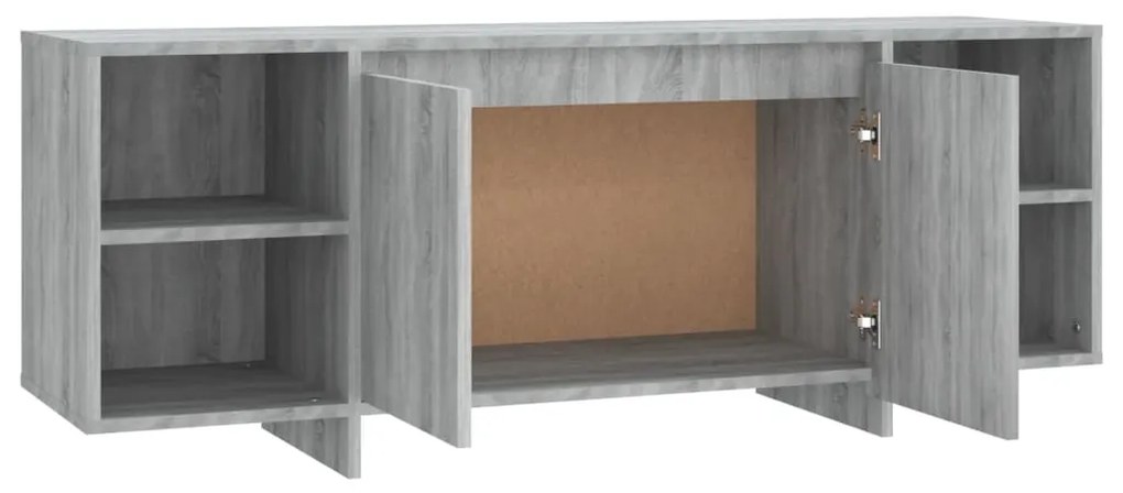 vidaXL Έπιπλο Τηλεόρασης Γκρι Sonoma 130x35x50 εκ. από Μοριοσανίδα