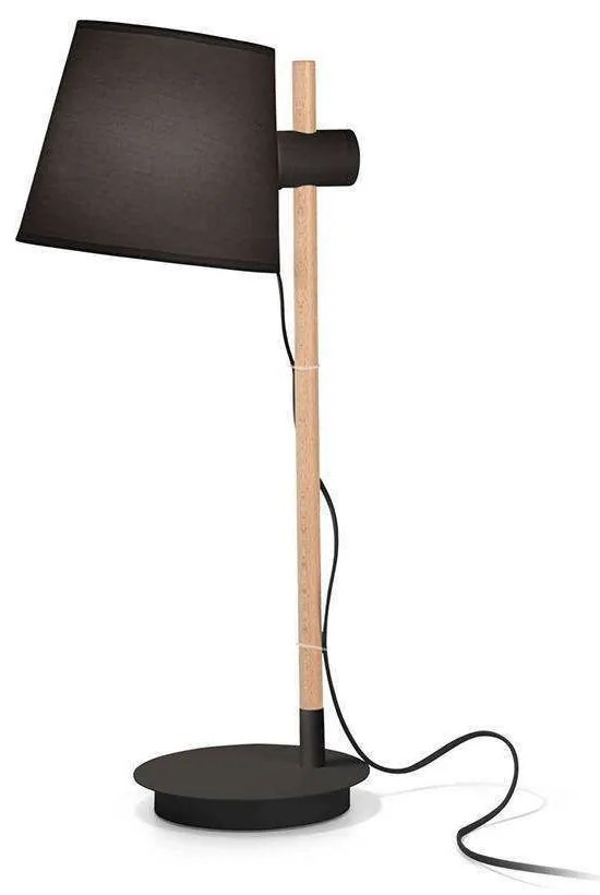 Φωτιστικό Επιτραπέζιο Axel 272238 20x27x66cm 1xE27 60W Black Ideal Lux