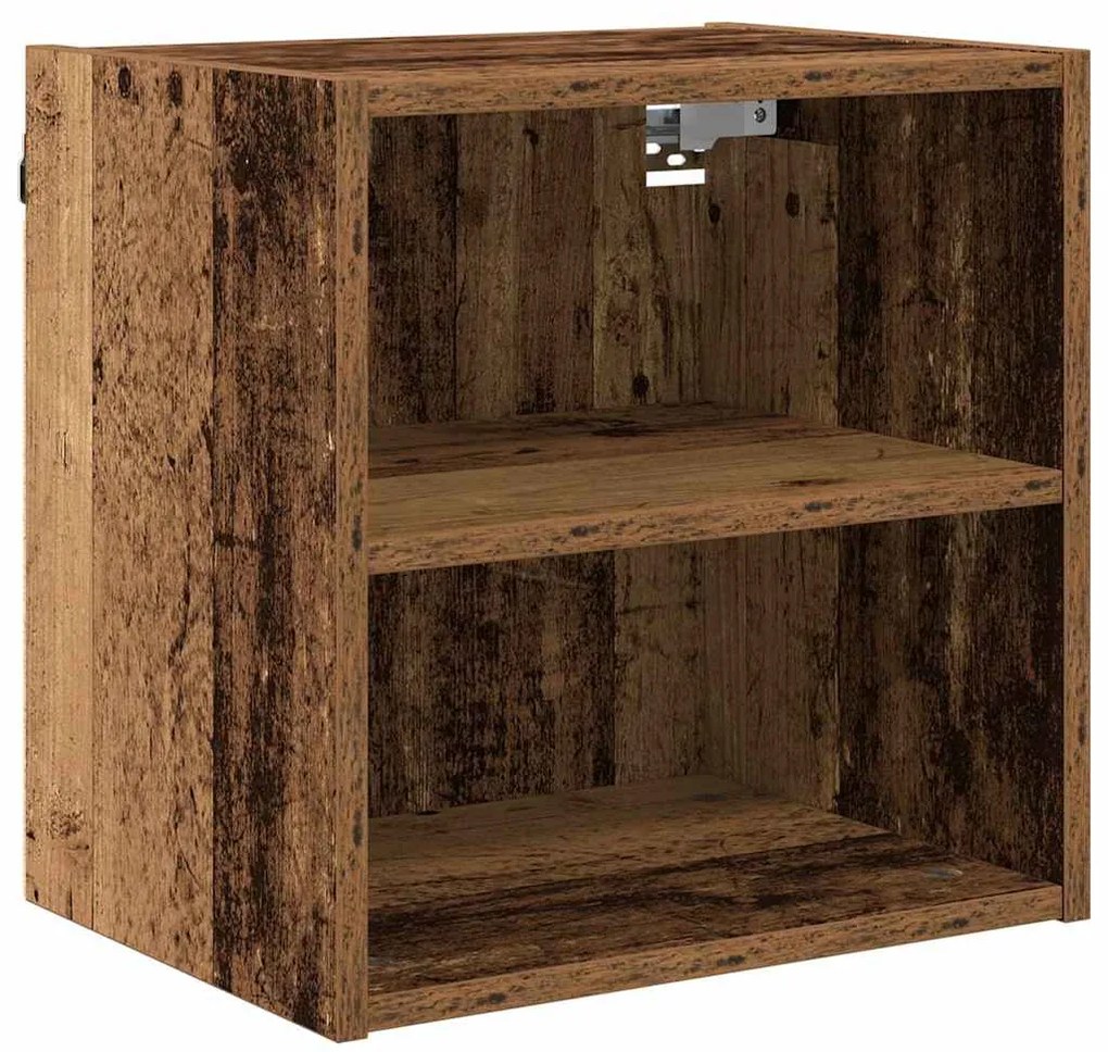 vidaXL Κρεμαστό ντουλάπι με αποθήκευση Παλιό ξύλο 40 x 29,5 x 40 εκ.