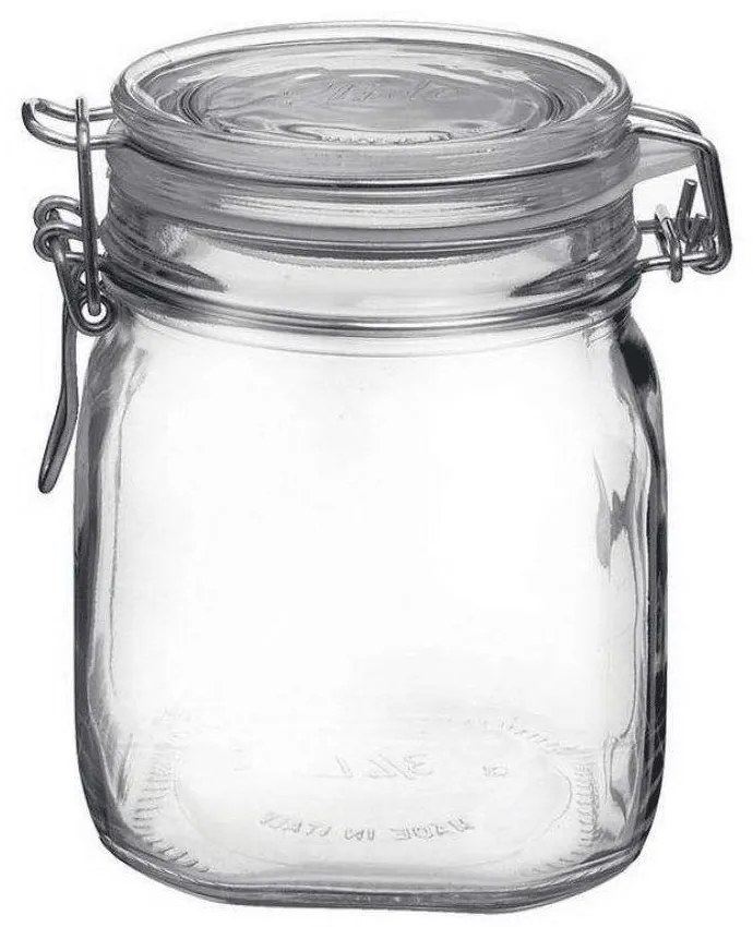 Βάζο Αποθήκευσης Fido BR00600721 ΤΡΟΦΙΜΩΝ 750ml Clear Bormioli Rocco Glass