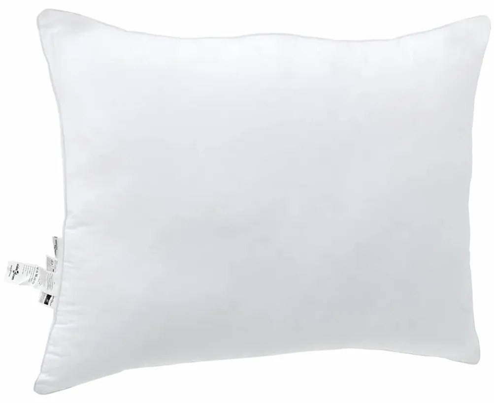 vidaXL Μαξιλάρι με μαξιλάρι Λευκό Βαμβάκι και Πολυεστέρας