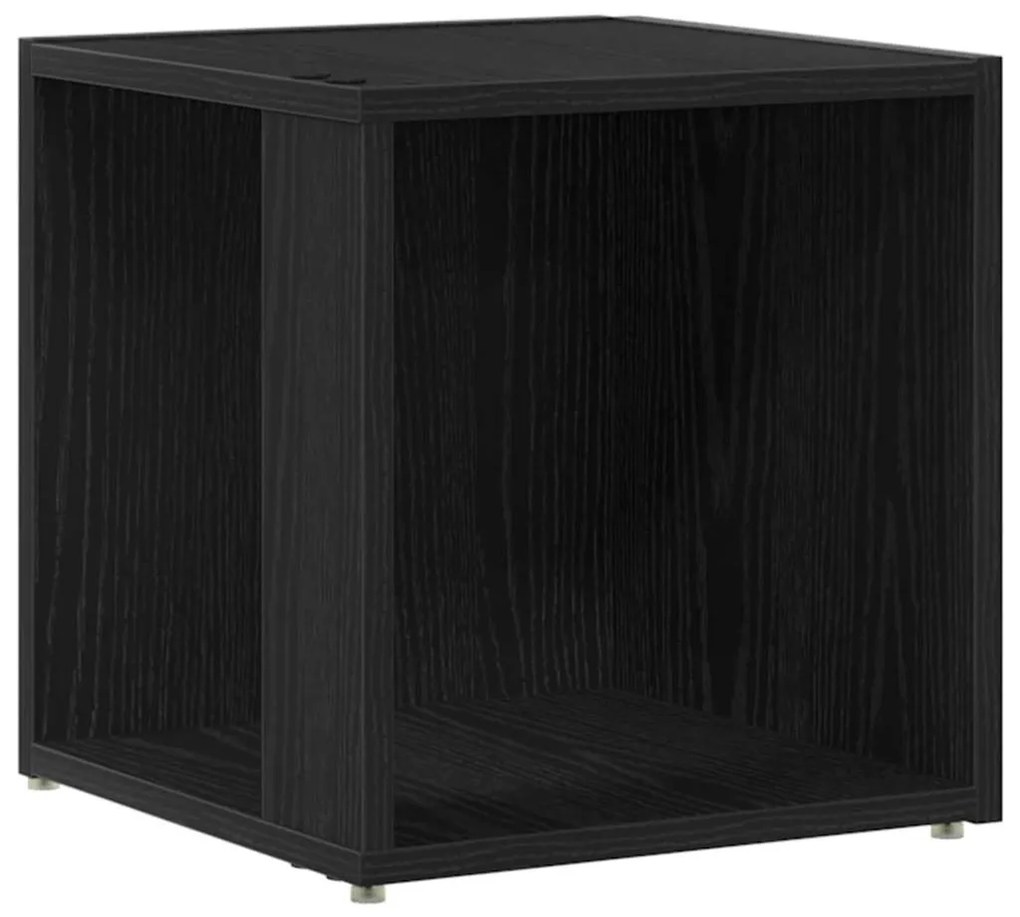 vidaXL Γωνιακά ράφια Μαύρη δρυς 33 x 33 x 34.5 cm Επεξεργασμένο ξύλο