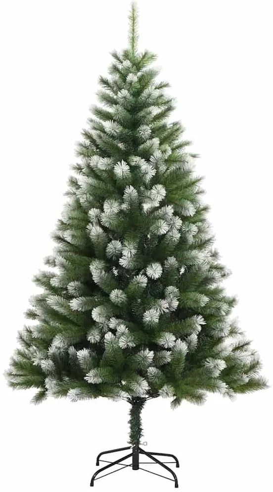 vidaXL Τεχνητό Δέντρο Χριστουγέννων με μέρη που αναδιπλώνονται και χιονάκι