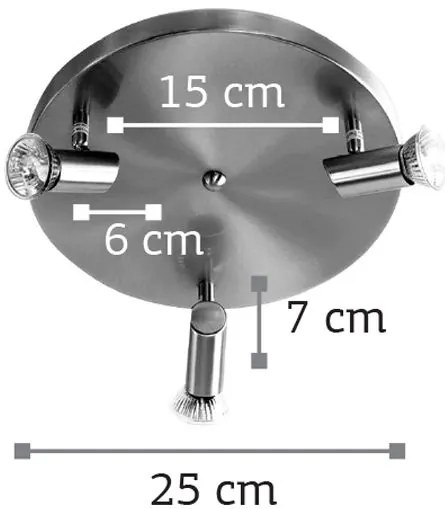 Επιτοίχιο σποτ InLight 9075-3-Νίκελ