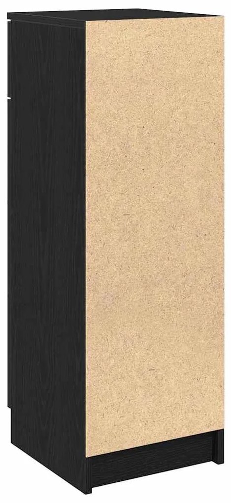 vidaXL Ντουλάπι Μπάνιου Μαύρη δρυς 32 x 34 x 90 εκ Επεξεργασμένο ξύλο