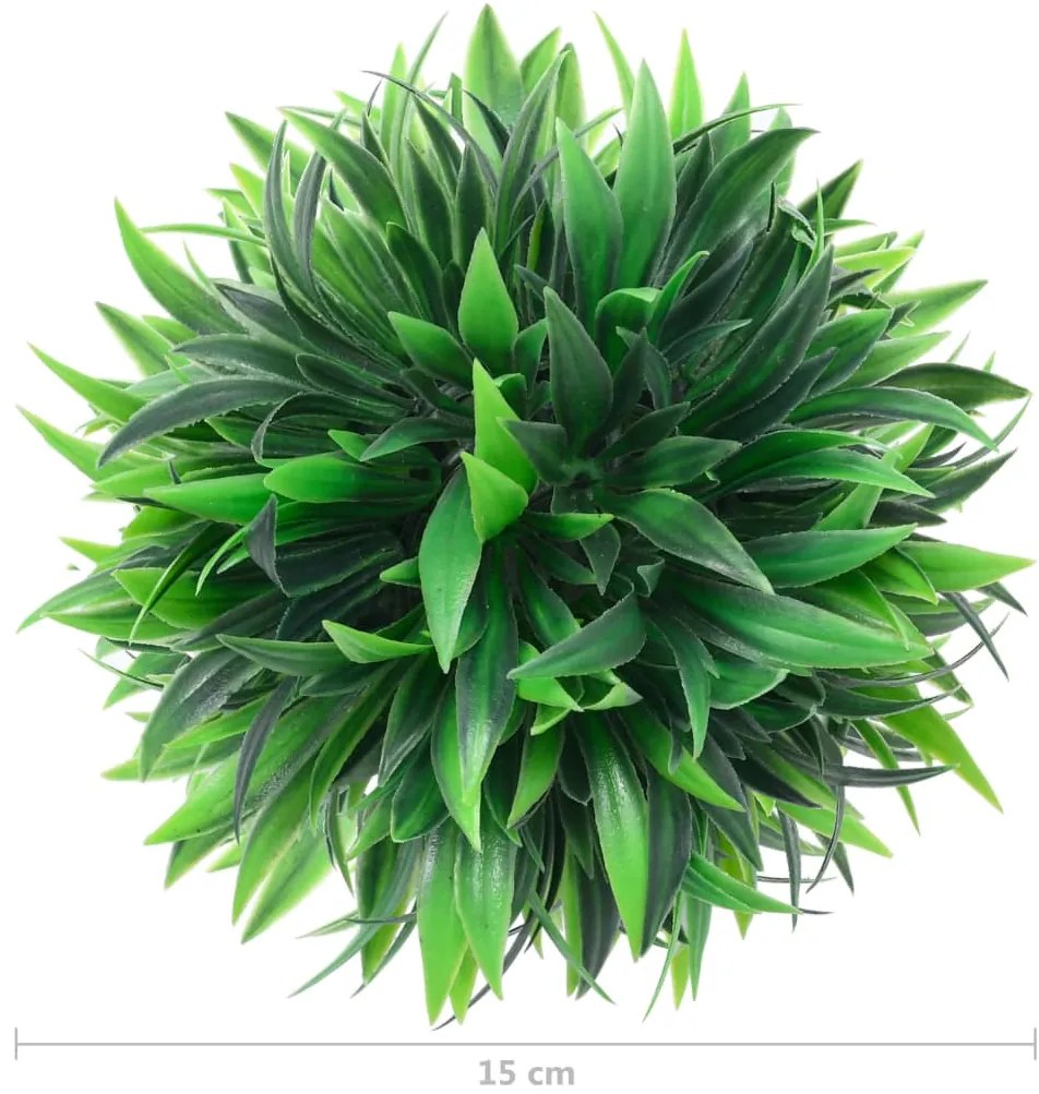 vidaXL Πυξάρι Τεχνητό Σχήμα Μπάλας 4 τεμ. 15 εκ.