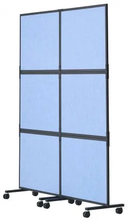 VEVOR Acoustic Room Divider Partition Panel Privacy Screen 2 Pack Indigo Blue