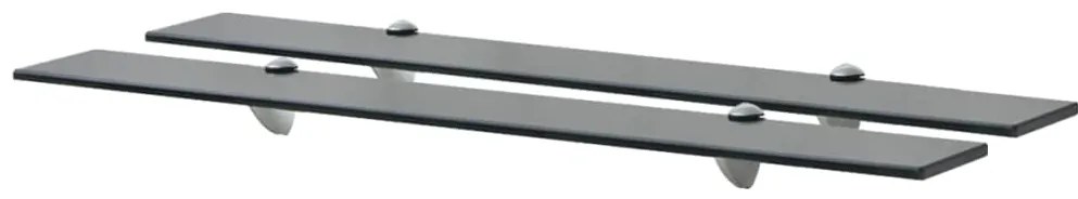 vidaXL Ράφια Τοίχου 2 τεμ. 8 χιλ. 80 x 20 εκ. Γυάλινα