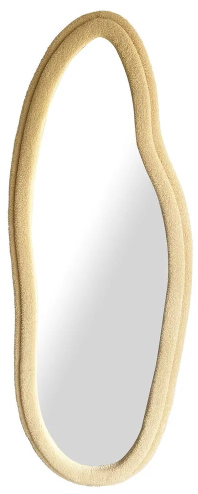 Τοίχο καθρέφτη Home ESPRIT Καφέ Βελούδο Scandi 60 x 4 x 160 cm