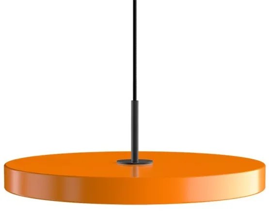 Κρεμαστό Φωτιστικό Οροφής LED 16W Φ43cm Μαύρο Φινίρισμα Asteria Umage-2423C4173-Πορτοκαλί 2423C4173