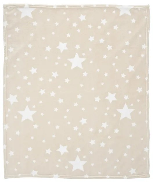 ΒΡΕΦΙΚΗ ΚΟΥΒΕΡΤΑ ΑΓΚΑΛΙΑΣ LORELLI CORAL FLEECE 85/100 CM BEIGE STARS 10340032401