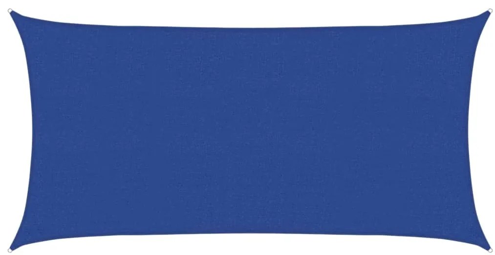 vidaXL Πανί Σκίασης Μπλε Ορθογώνιο 2,5x5 μ. από HDPE 160 γρ/μ²
