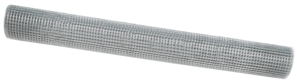 vidaXL Σιδερένιο Πλέγμα Φράχτη 1.4x25 μ Γαλβανισμένος Χάλυβας