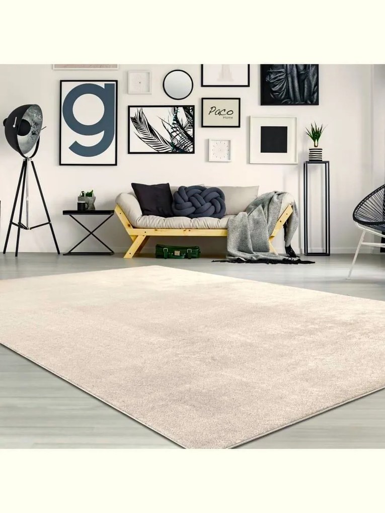 Paco Home Χαλί Soft Μπουκλέ 200x280 - Luxus Εκρού