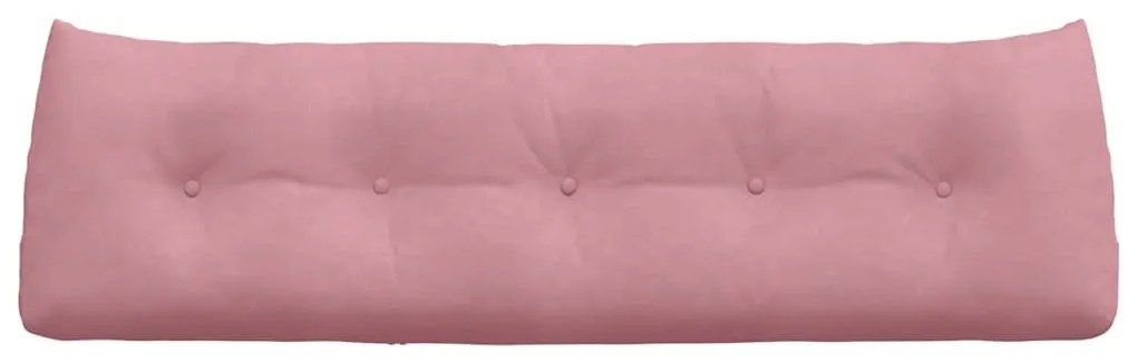 vidaXL Μαξιλάρι Πλάτης Ροζ 160 x 24 x 50 εκ Βελούδο