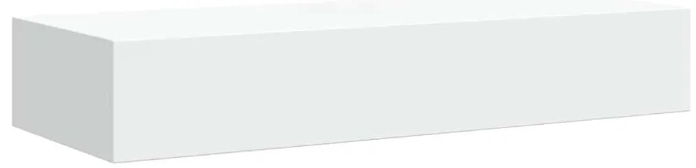 vidaXL Ράφι Επιτοίχιο με Συρτάρι Λευκό 60 x 23,5 x 10 εκ. από MDF