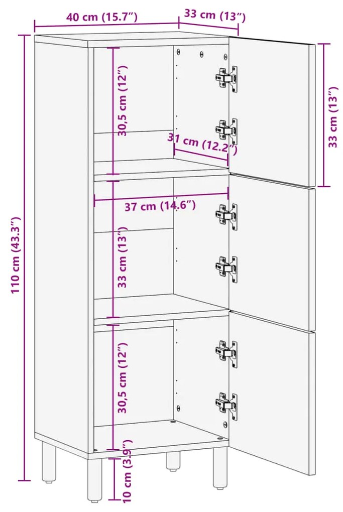 ΝΤΟΥΛΑΠΙ ΜΑΥΡΟ 40 X 33 X 110 ΕΚ. ΑΠΟ ΕΠΕΞΕΡΓΑΣΜΕΝΟ ΞΥΛΟ 4017677