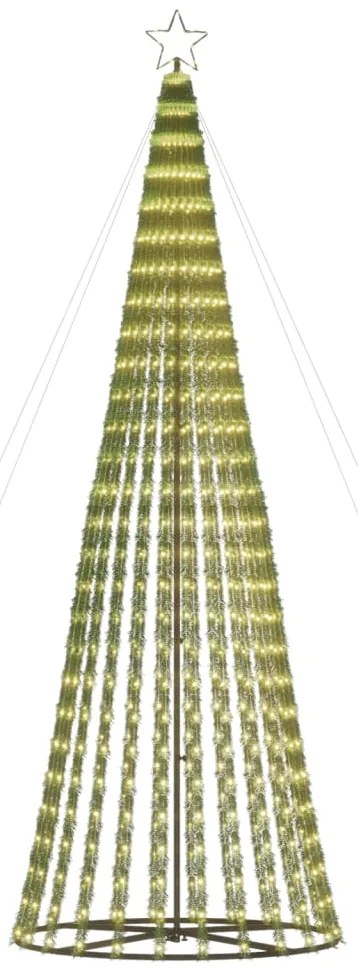 vidaXL Χριστουγεννιάτικο δέντρο LED 688 LED Ζεστό Λευκό 300 εκ.
