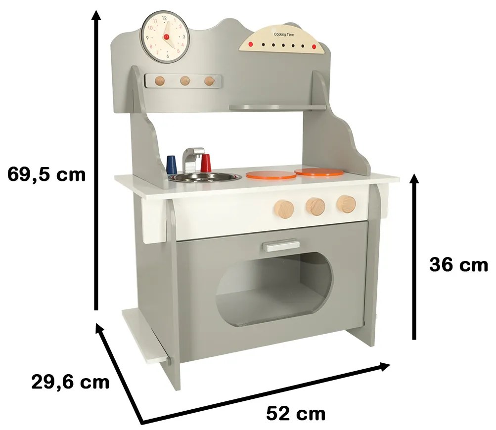 Παιδική ξύλινη κουζίνα KX4626 IKONKA