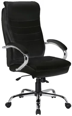 VELCO Pro Systems ΚΑΡΕΚΛΑ ΓΡΑΦΕΙΟΥ ΜΑΥΡΗ ΔΙΕΥΘΥΝΤΟΥ- ΔΙΑΣΤΑΣΕΙΣ: 64x71x110/120cm - ΕΠΙΦΑΝΕΙΑ PU+PVC velco-66-31527