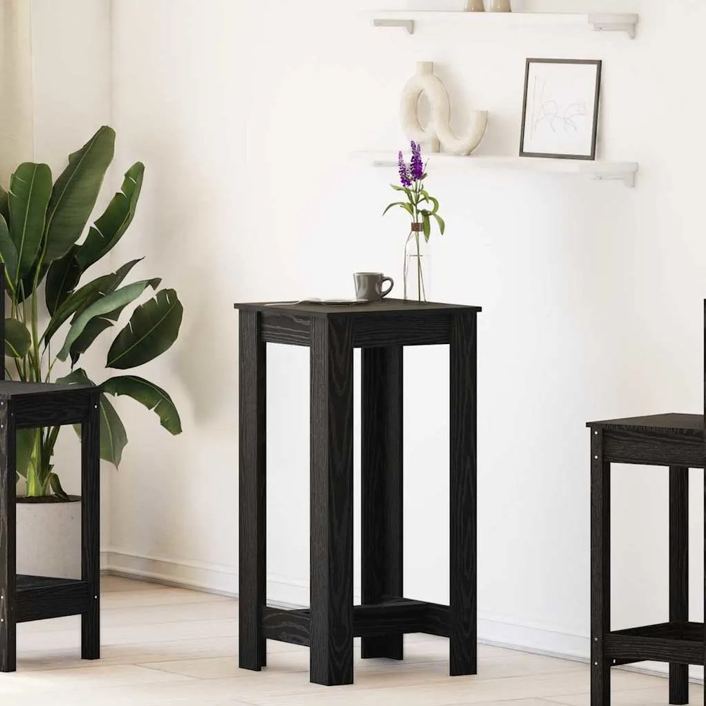 vidaXL Τραπέζι μπαρ Μαύρη Οξυά 51 x 50 x 103.5 εκ. Επεξεργασμένο ξύλο