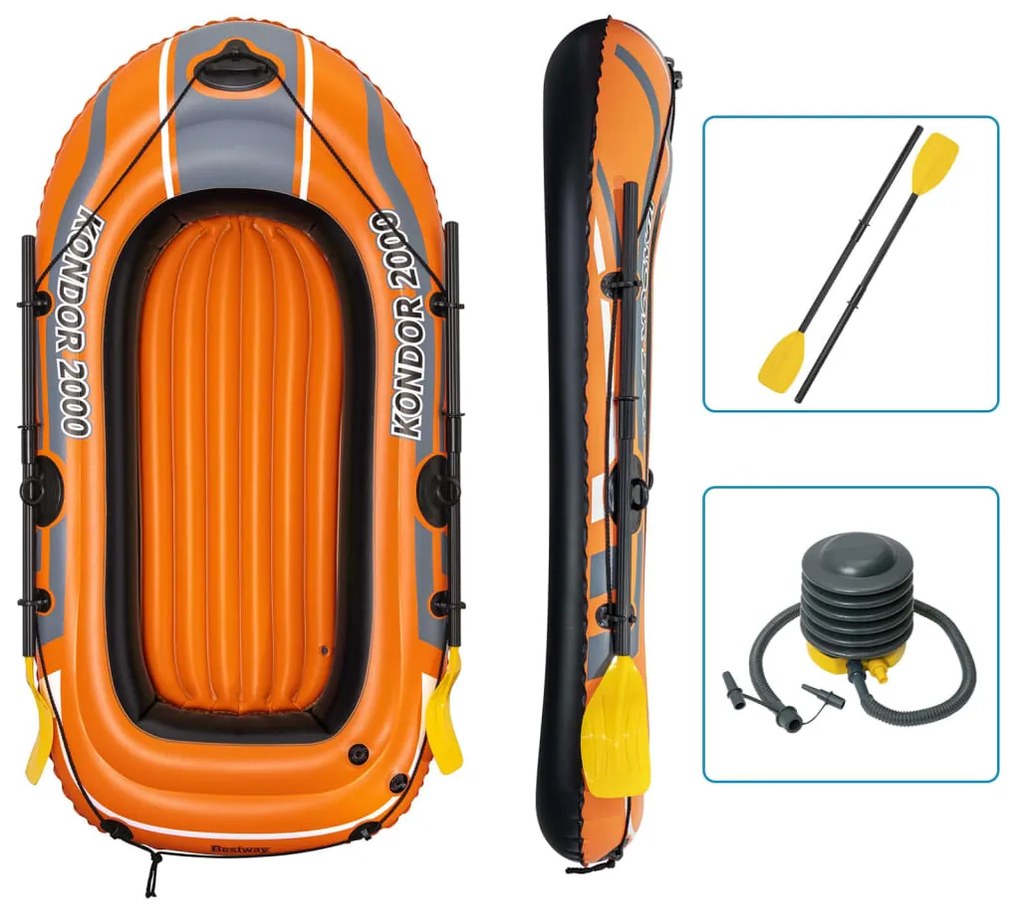 Bestway Βάρκα Φουσκωτή Hydro-Force Kondor 2000 Set 188x98 εκ. 61062
