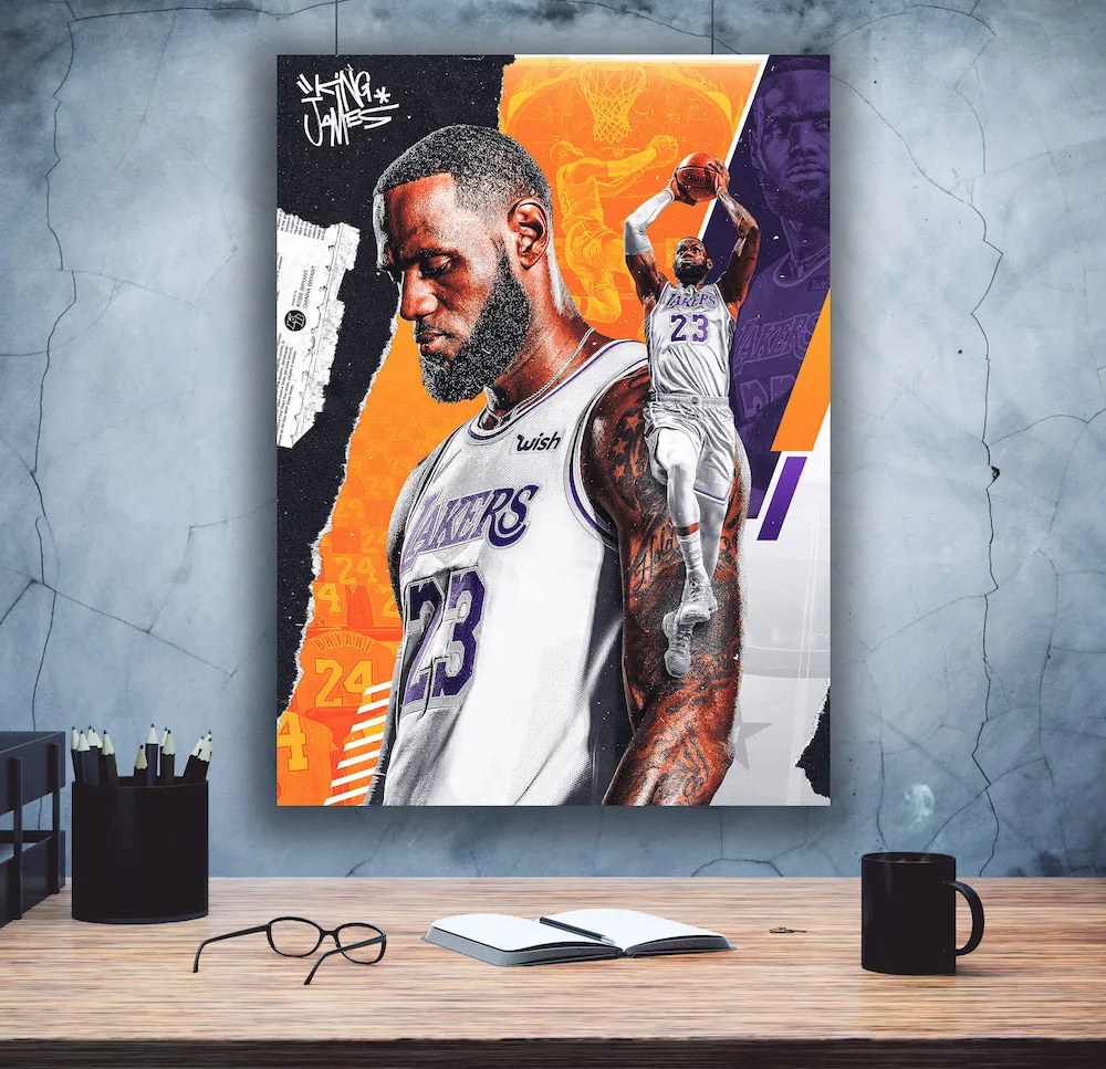 Πίνακας σε καμβά Lebron James KNV1552 30cm x 40cm