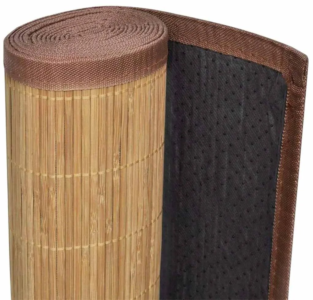 vidaXL Χαλί Καφέ 160 x 230 εκ. από Μπαμπού