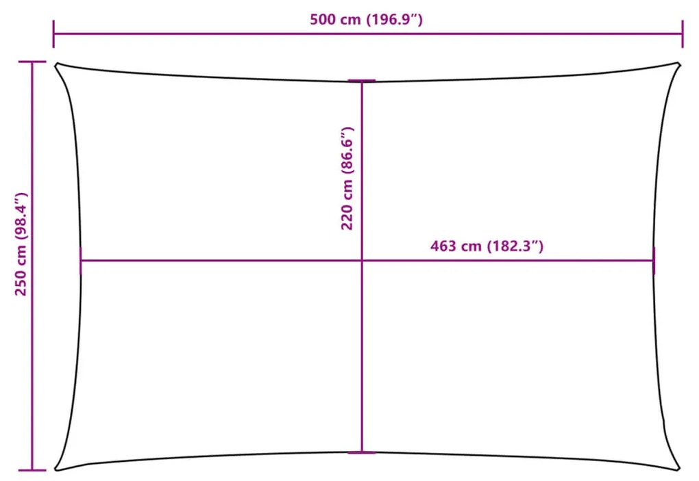 ΠΑΝΙ ΣΚΙΑΣΗΣ ΟΡΘΟΓΩΝΙΟ ΜΑΥΡΟ 2,5 X 5 Μ. ΑΠΟ ΎΦΑΣΜΑ OXFORD 135759