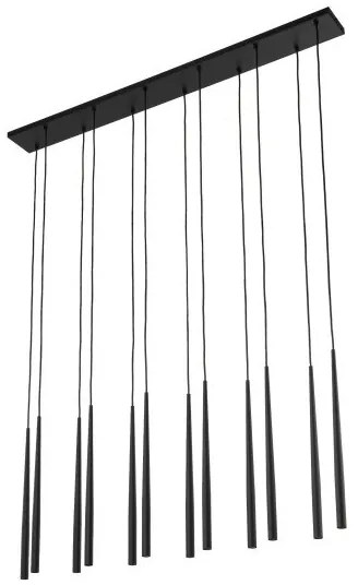 Κρεμαστό Φωτιστικό Οροφής 12xG9 Piano TK Lighting-10115-Μαύρο 10115